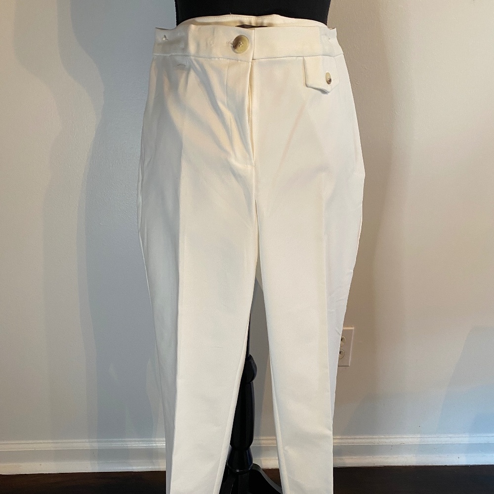 Spring/Summer White ankle pant